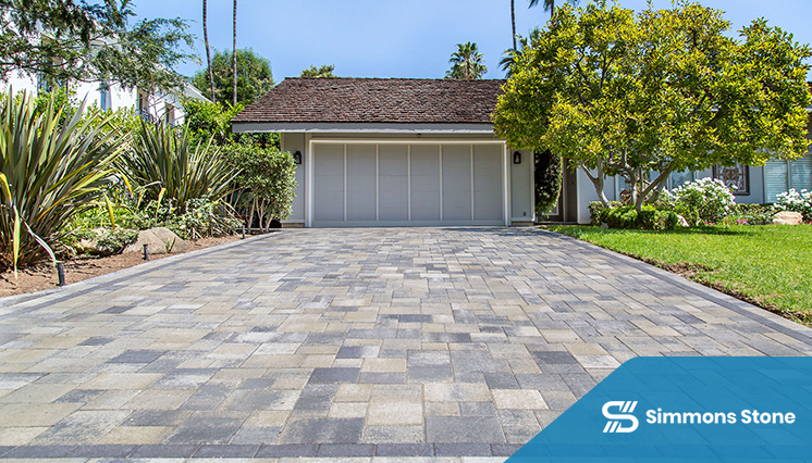 Permeable paving in a driveway for sustainable design