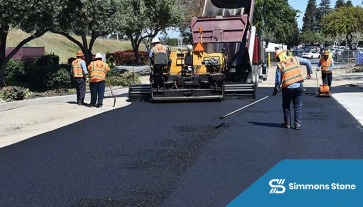 Asphalt resurfacing with new overlay