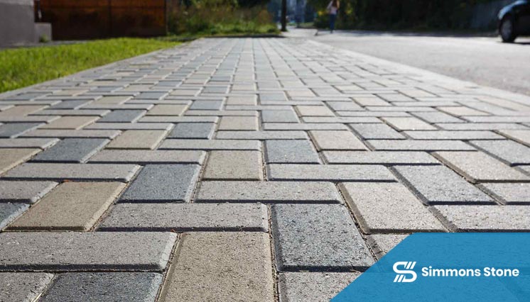 Block Paved driveway surface