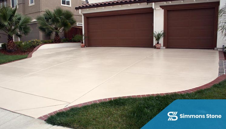 UV-resistant colored concrete surface
