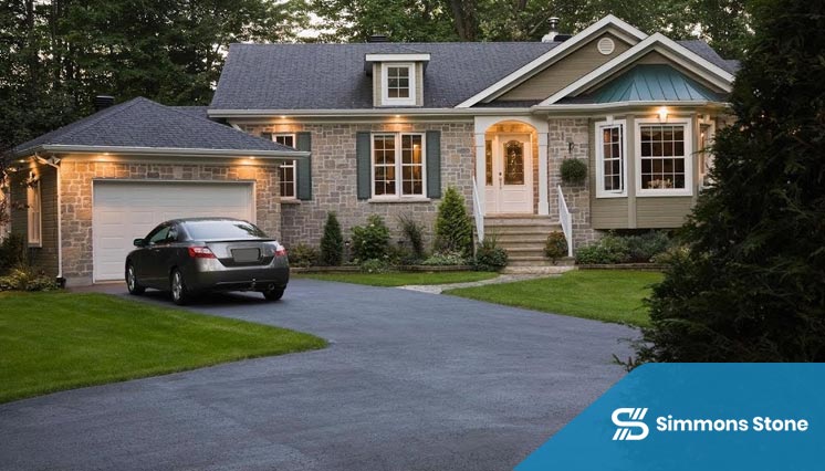 Falwlessly finshed residential driveway 