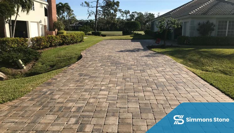 Finished Custom Driveway with Enhanced Curb Appeal