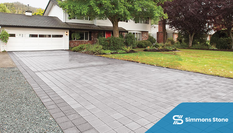 Glossy driveway design fisnish in a residence