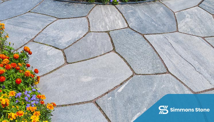 Mortared Flagstone Paving for Outdoor Living in Pasadena