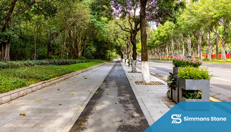 Urban Sidewalk Road Space